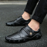 Men's Loafers & Slip-Ons Comfort Shoes Casual Daily Outdoor Leather Non-slipping Walking Shoes
